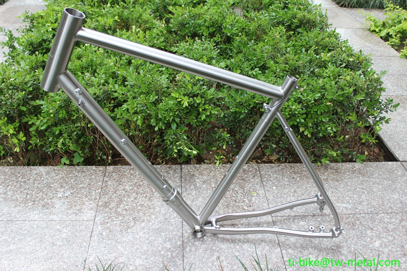 New designed titanium Cyclocross bike frame with breakaway and couple design