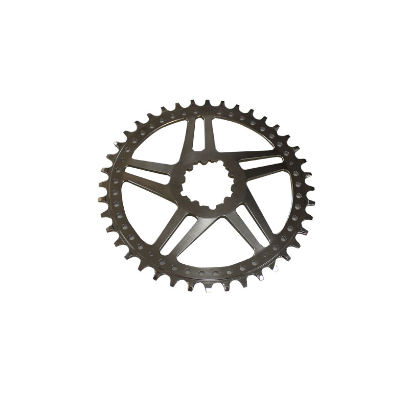 China made titanium oval shaped chain ring in 40T custom
