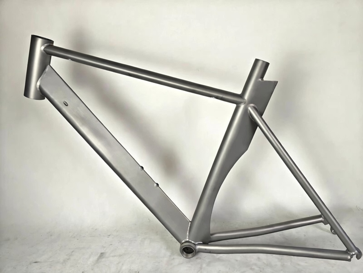 titanium TT bike frame water drop down tube