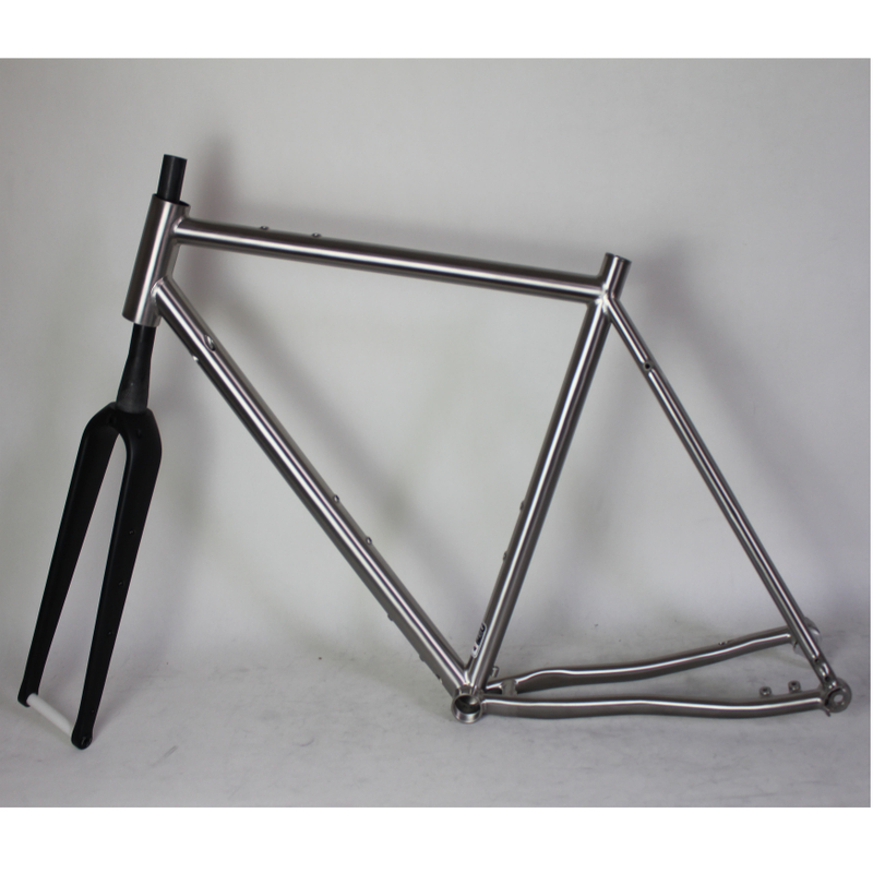 Titanium Gravel Bike Frame with Carbon Fork Custom