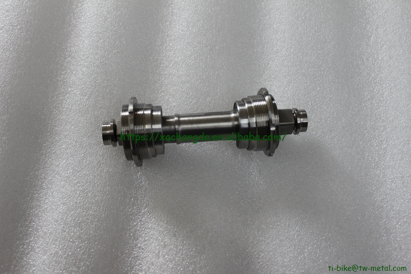 Ti axle BB parts for tapered squared or ISIS types in 108mm length 