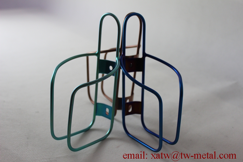 Anodized Titanium Water Bottle Cages
