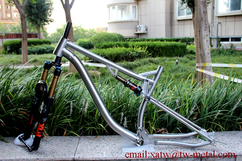 Ti suspension bike frame01