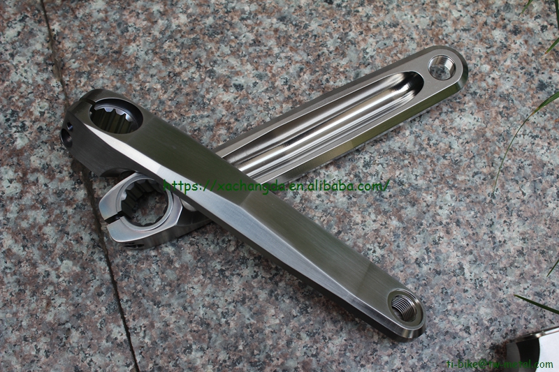 Titanium pinion bicycle cranks in storaged 170mm and 175mm length