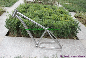 Titanium Fat Bike Frame with Tapered Head Tube And PM Brake Custom