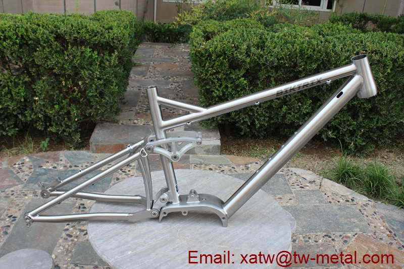 Ti suspension bike frame Bafang G510 motor
