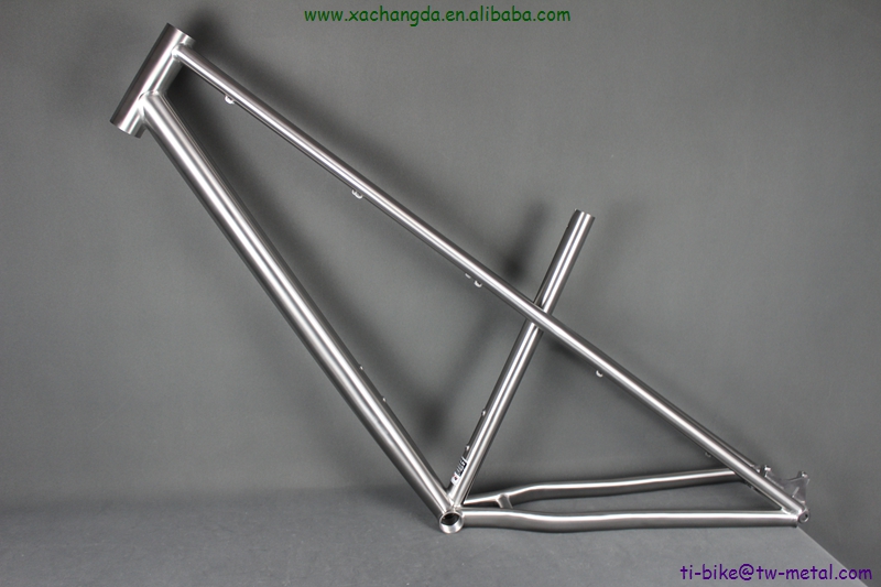 XACD made titnaium MTB bike frame with double top tubes