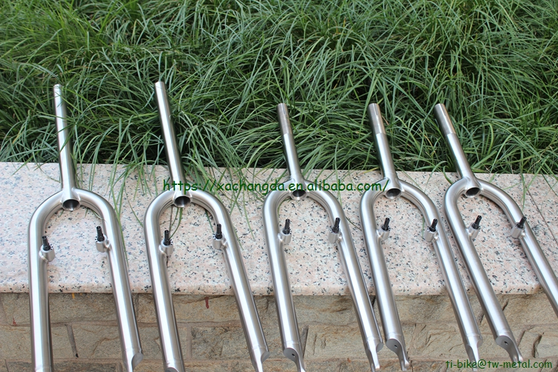 Titanium MTB Bike Fork with 30 Offset