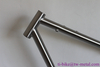 Titanium gravel bike frame with V brake