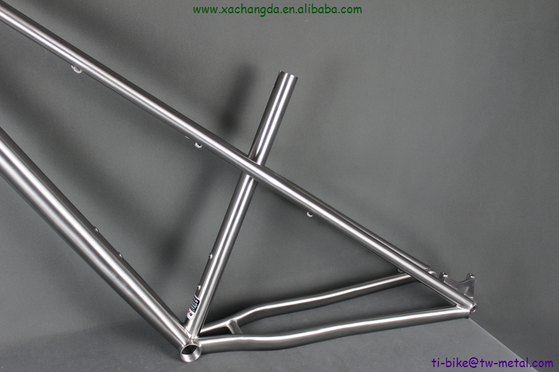 XACD made titnaium MTB bike frame with double top tubes