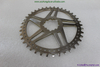 China made titanium oval shaped chain ring in 40T custom