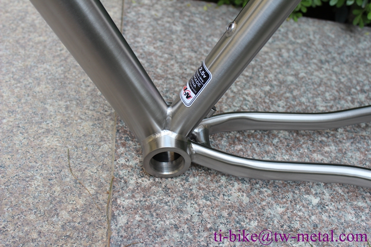 Titanium Triathlon Bike Frame with IS Brake