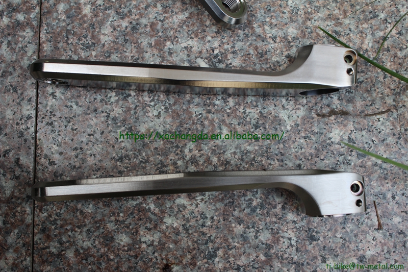 Titanium pinion bicycle cranks in storaged 170mm and 175mm length