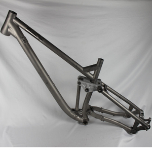 Custom Titanium Suspension Bicycle Frame with Thru Axle Dropouts