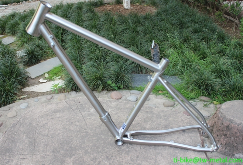 Titanium MTB Bike Frame with 29 Or 26 Inch Tire