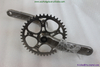 Custom Titanium Bicycle Cranks Set And Chain Rings