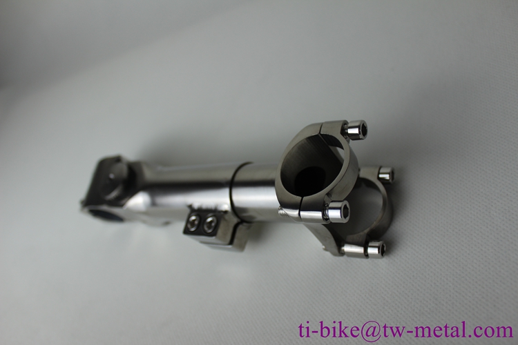 Custom titanium adjustable bike stem