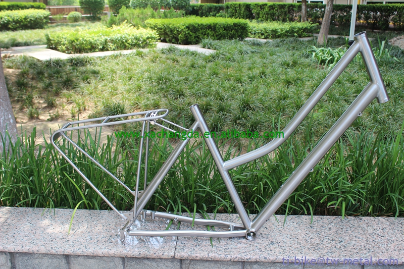 Custom Bike Frame for Ladys with A Kickstand Installing Hole Design