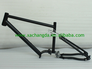 Custom Titanium Suspension Bicycle Frame with G510 Bafang Bridge in Store