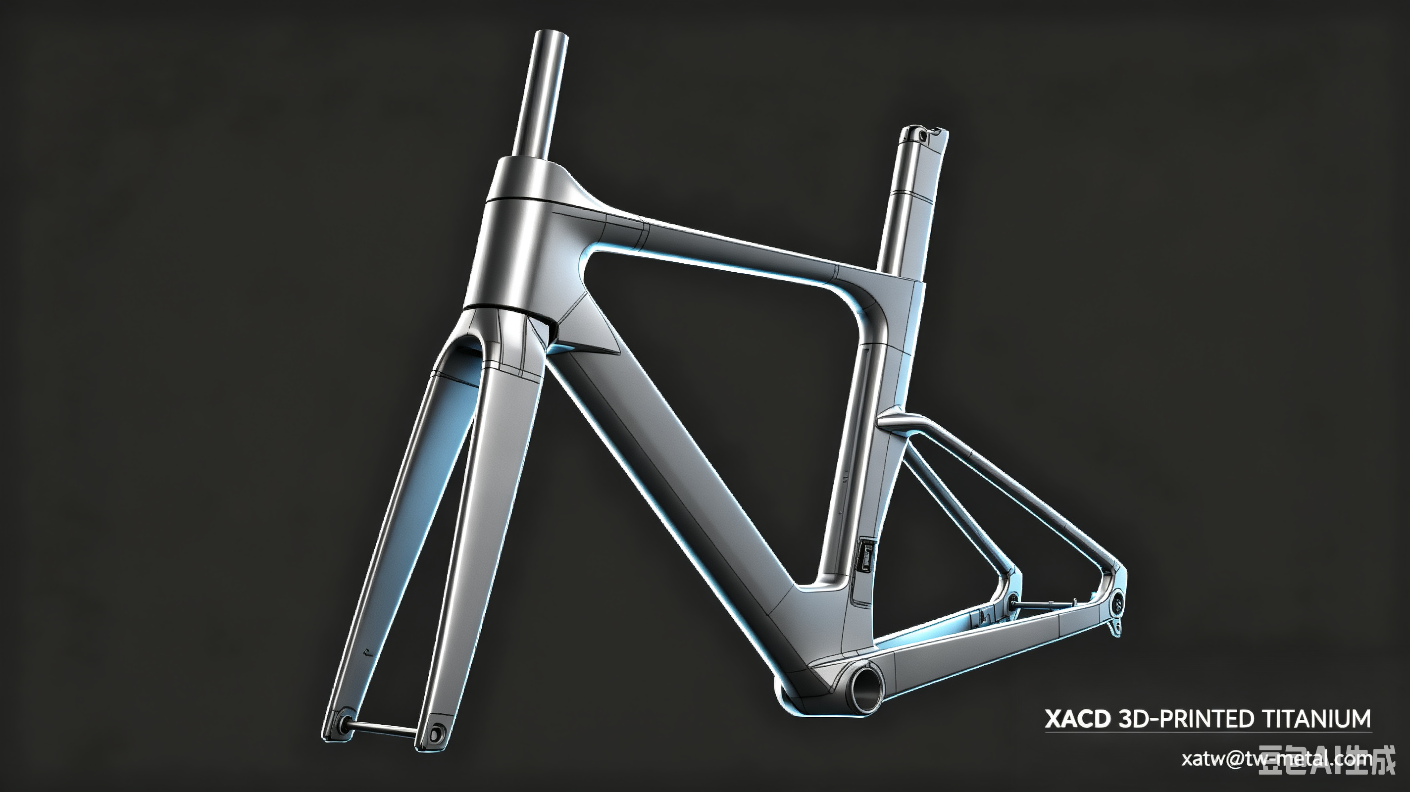 3D full Printed Titanium aero Bike Frames