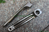 Titanium pinion bicycle cranks in storaged 170mm and 175mm length