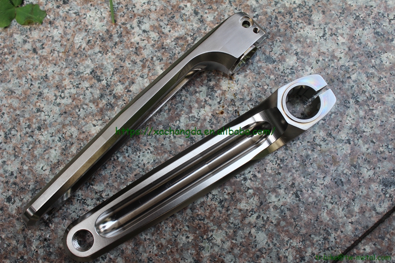 Titanium pinion bicycle cranks in storaged 170mm and 175mm length