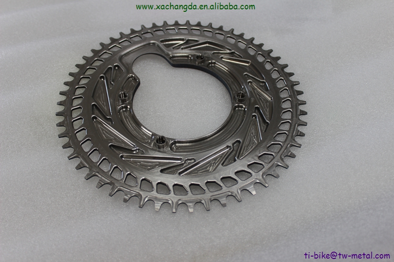 Custom Titanium Chain Ring 4x110 BCD