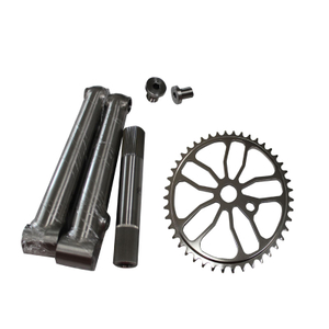 Titanium Bmx Cranks in 24 Dia with Spindel And Sprocket Custom