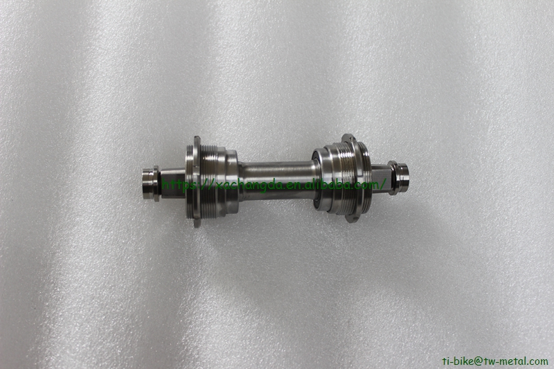 Ti axle BB parts for tapered squared or ISIS types in 108mm length 
