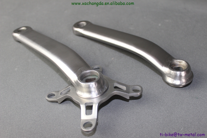 XACD Made titanium cranks in tapered squared crank heads