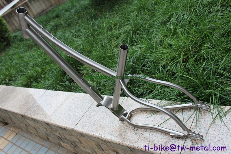 China Titanium Mtb Bike Frame with Pinion And Break Away Design