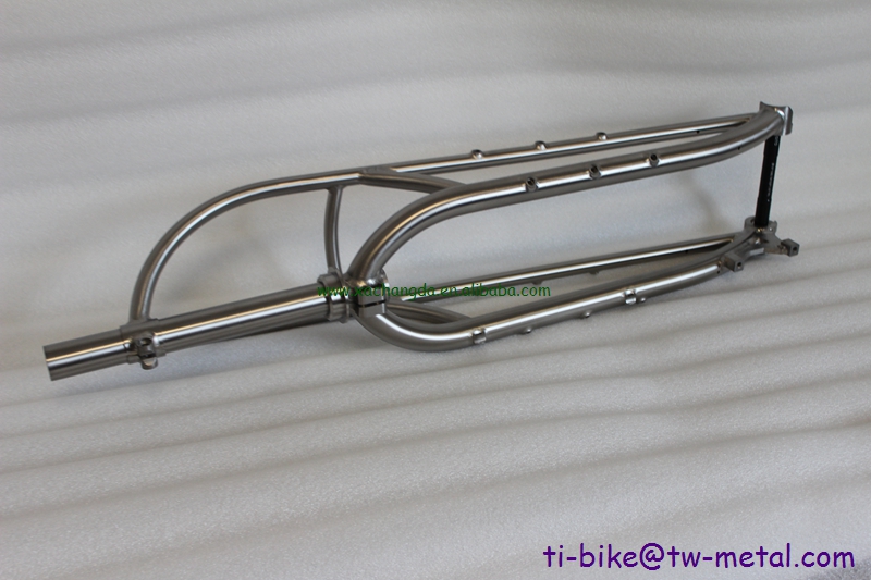 titanium truss fork with 180mm disc brake and 110MM axle design