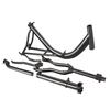 xacd made titanium recumbent bicycle frame with thru axle design