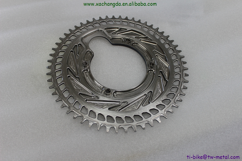 Custom Titanium Chain Ring 4x110 BCD