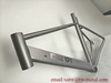 titanium TT bike frame water drop down tube