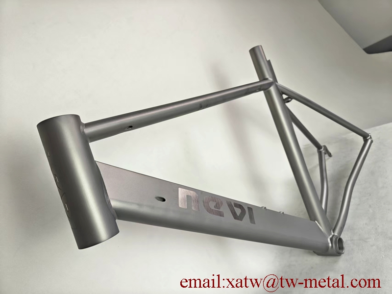 titanium TT bike frame water drop down tube