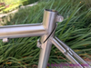 Titanium road bike frame with couplers 