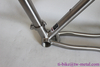 Titanium gravel bike frame with V brake