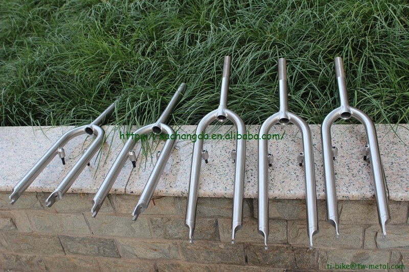 Titanium MTB Bike Fork with 30 Offset