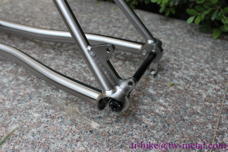 Titanium Triathlon Bike Frame with IS Brake