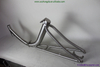 xacd made titanium recumbent bicycle frame with thru axle design
