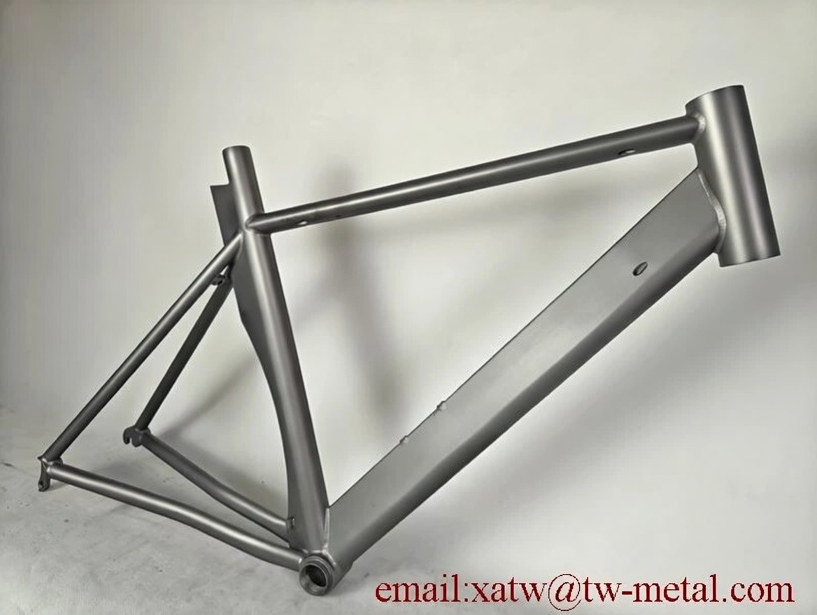 titanium TT bike frame water drop down tube