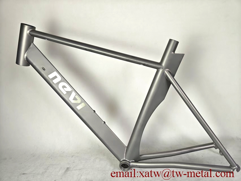 titanium TT bike frame water drop down tube