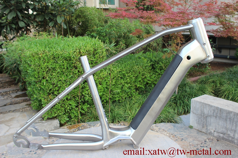 3D Printing Titanium Bike Frames Mid-mounted battery