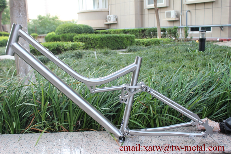 Titanium Full Suspension MTB Bike Frames 26er