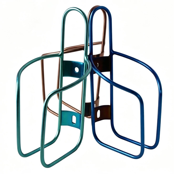 Anodized Titanium Water Bottle Cages
