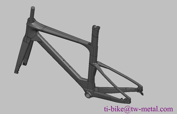 Titanium Full 3D Printing Bike Frame & Fork Set