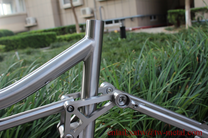 Titanium Full Suspension MTB Bike Frames 26er