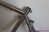 Titanium gravel bike frame with V brake
