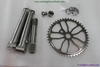 Titanium Bmx Cranks in 24 Dia with Spindel And Sprocket Custom